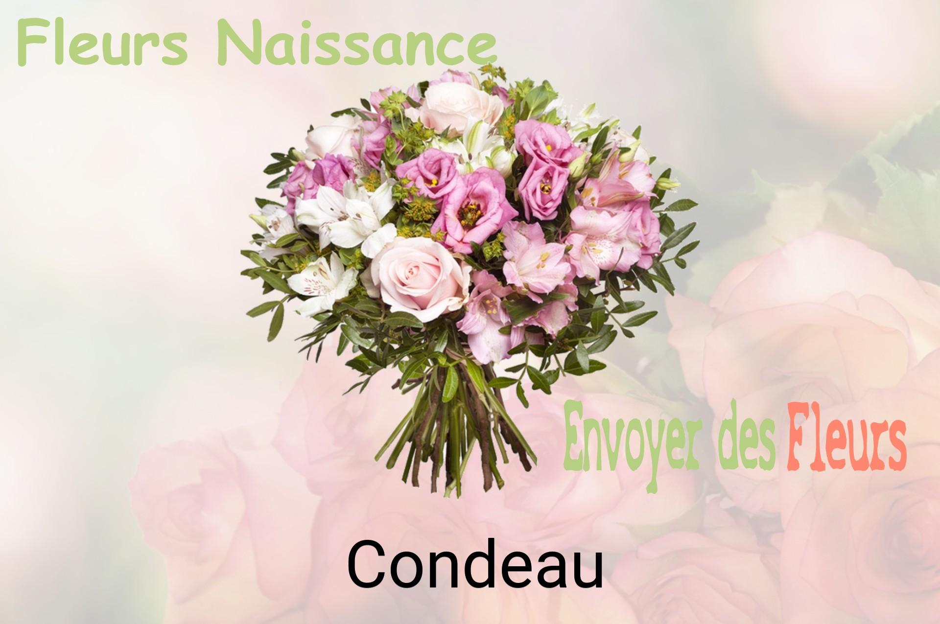 Bouquet de fleurs de naissance livré à Condeau